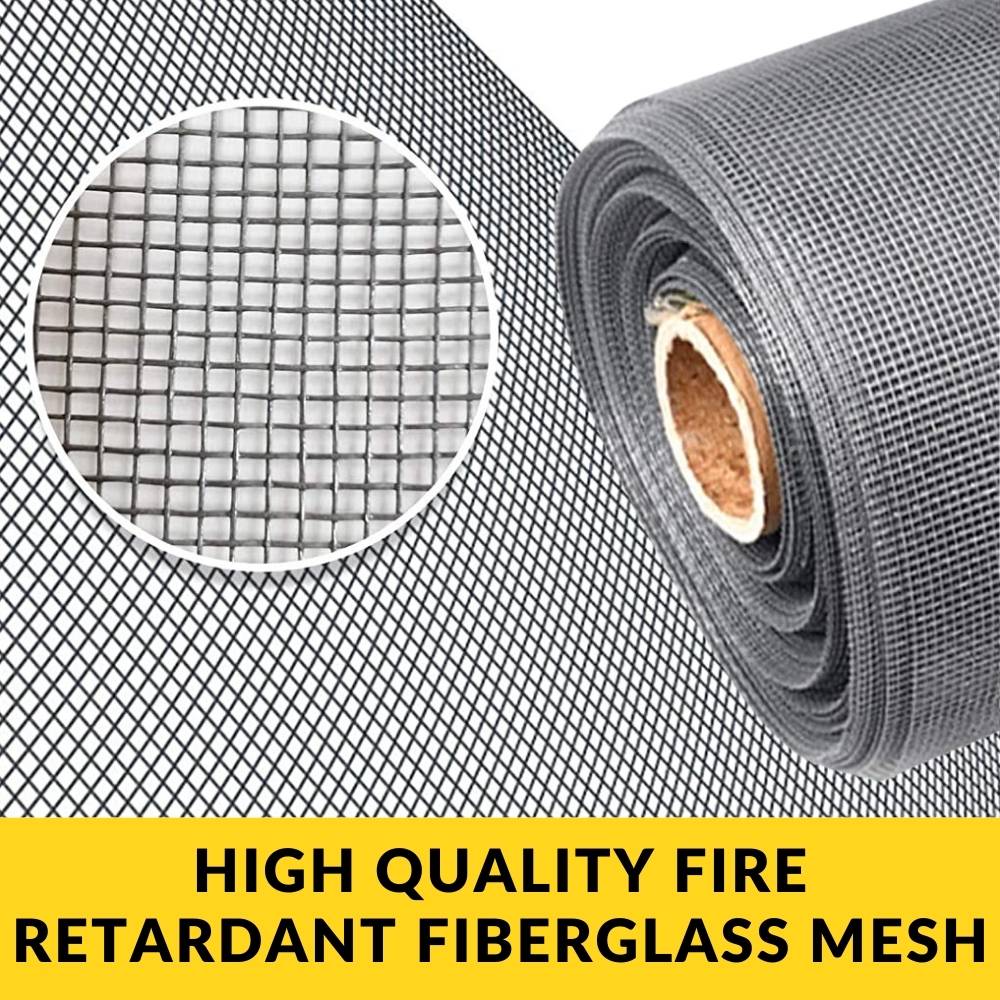 A roll of fibreglass insect screen mesh