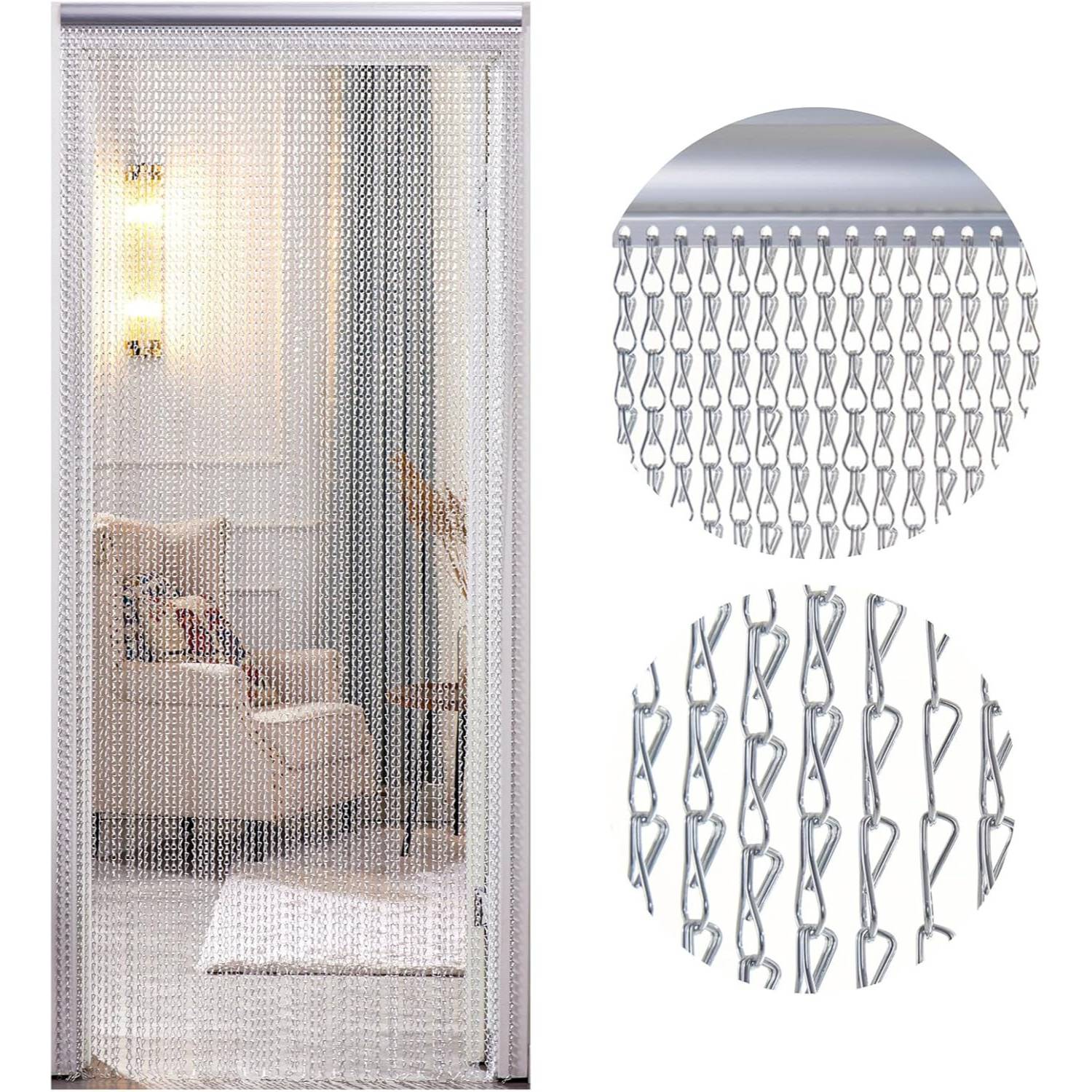 Chain Link Curtain - Black: image 5