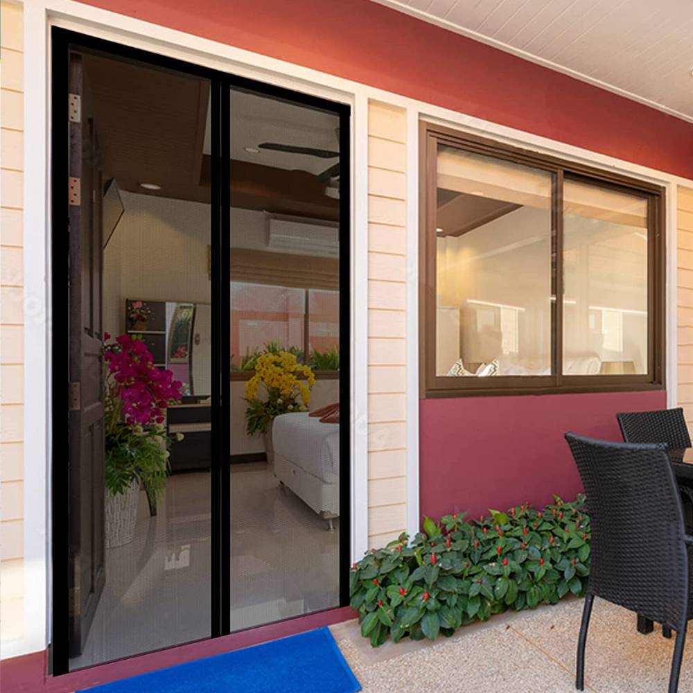 Magnetic Screen Door - Black, 60cm (W) x 210cm (H): image 5