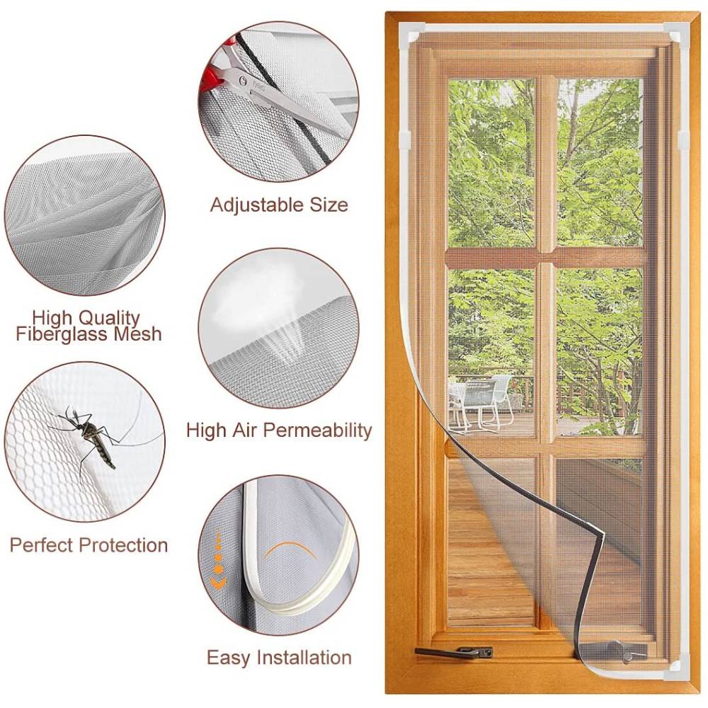 Magnetic Window Screen - White, 100cm x 100cm: image 3