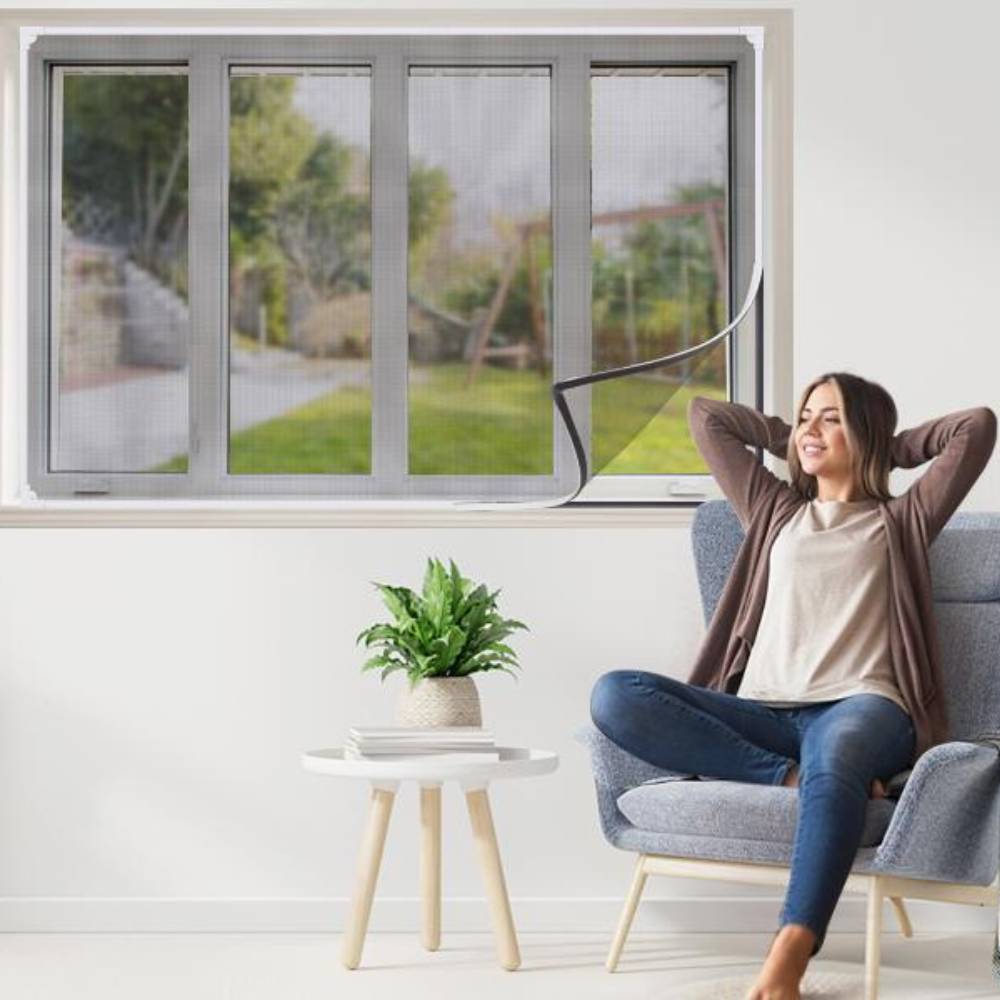 Magnetic Window Screen - White, 100cm x 100cm: image 6